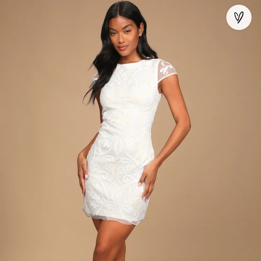 Lulus bodycon mini dress wedding dress